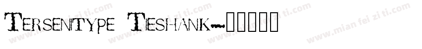 Tersenitype Tieshank字体转换